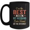 Im The Best Thing My Husband Ever Found On The Internet Retro Mug | siriusteestore