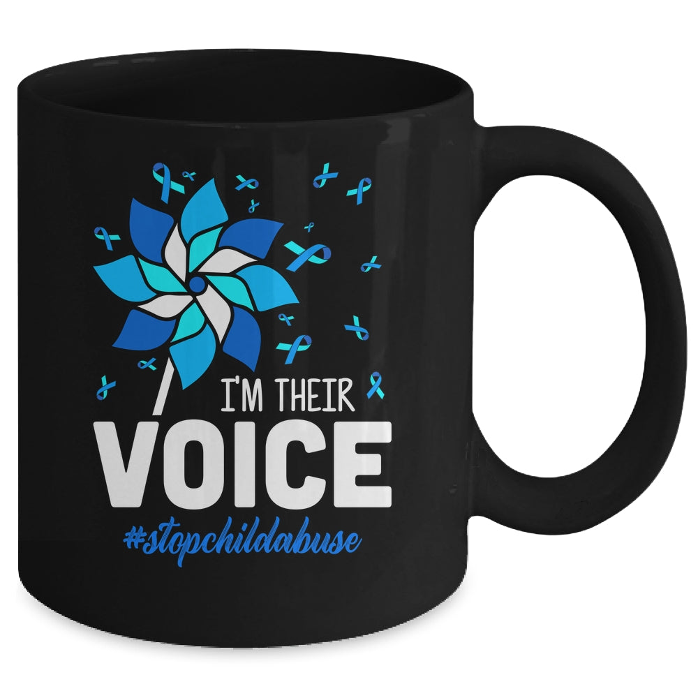 Im Their Voice Pinwheel Child Abuse Prevention Awareness Mug | siriusteestore