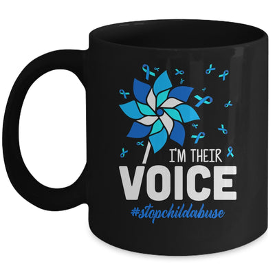 Im Their Voice Pinwheel Child Abuse Prevention Awareness Mug | siriusteestore