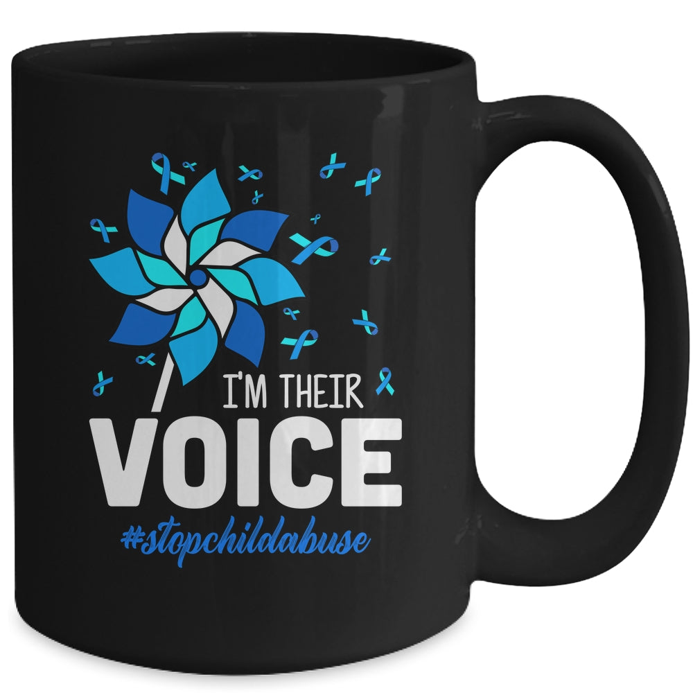 Im Their Voice Pinwheel Child Abuse Prevention Awareness Mug | siriusteestore