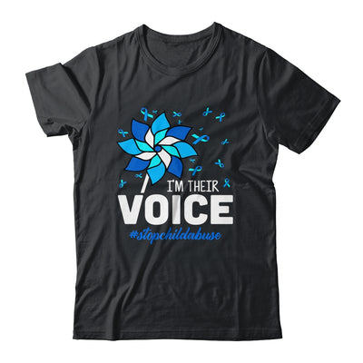 Im Their Voice Pinwheel Child Abuse Prevention Awareness Shirt & Hoodie | siriusteestore