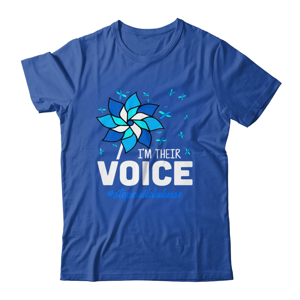 Im Their Voice Pinwheel Child Abuse Prevention Awareness Shirt & Hoodie | siriusteestore