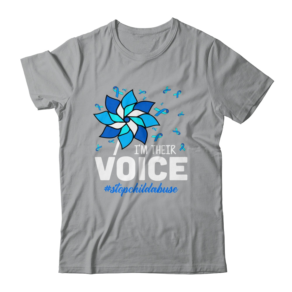 Im Their Voice Pinwheel Child Abuse Prevention Awareness Shirt & Hoodie | siriusteestore