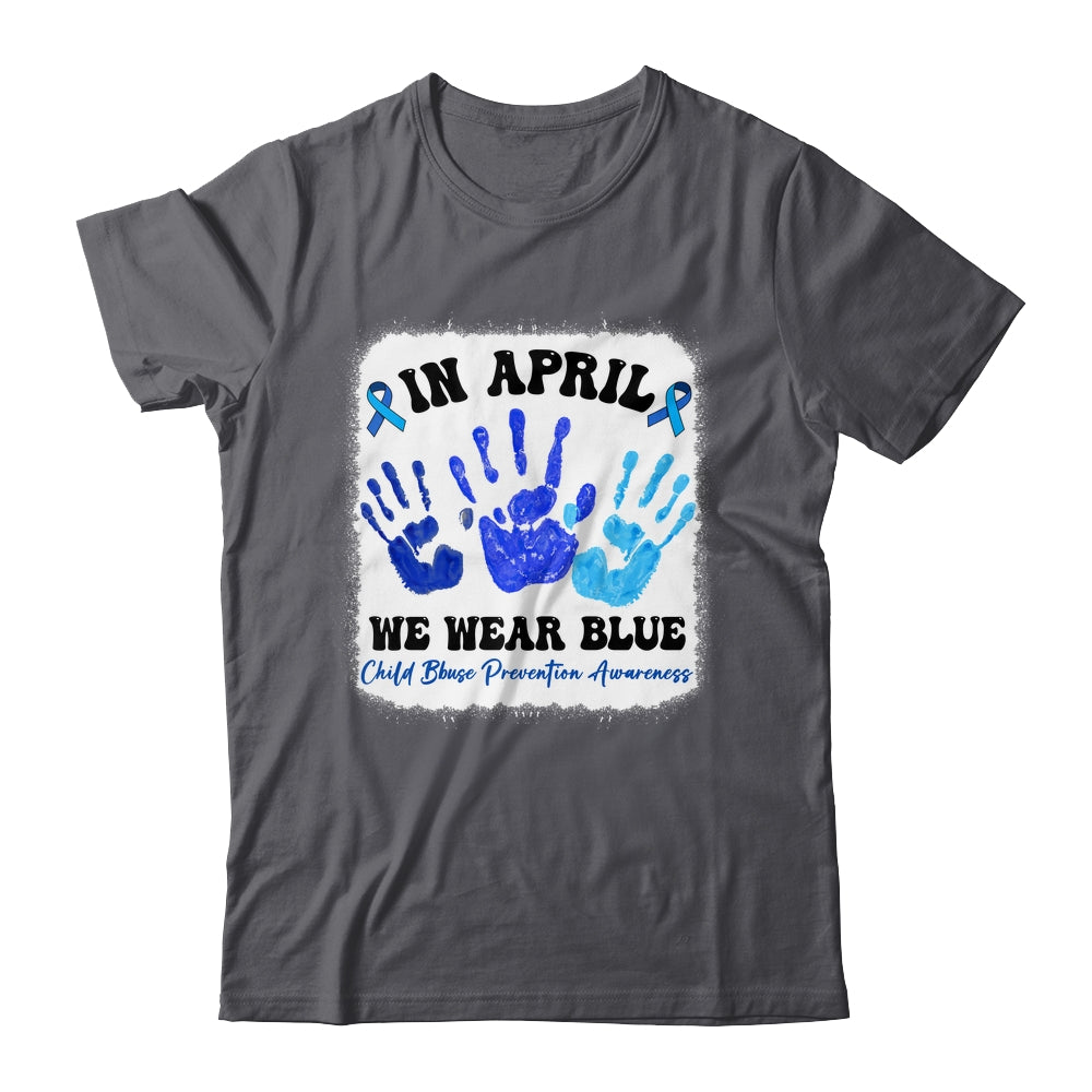 In April Blue Ribbon Child Abuse Prevention Awareness Hands Shirt & Hoodie | siriusteestore