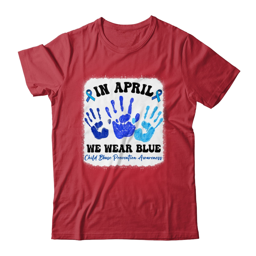 In April Blue Ribbon Child Abuse Prevention Awareness Hands Shirt & Hoodie | siriusteestore