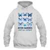 In April We Wear Blue Butterfly Autism Mental Health Women Shirt & Tank Top | siriusteestore