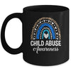 In April We Wear Blue Child Abuse Prevention Awareness Month Mug | siriusteestore