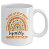 In April We Wear Orange Infertility Awareness Week Rainbow Mug | siriusteestore