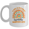 In April We Wear Orange Infertility Awareness Week Rainbow Mug | siriusteestore