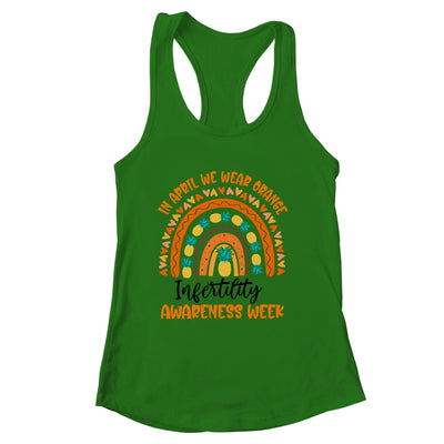 In April We Wear Orange Infertility Awareness Week Rainbow Shirt & Tank Top | siriusteestore