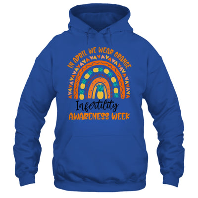 In April We Wear Orange Infertility Awareness Week Rainbow Shirt & Tank Top | siriusteestore