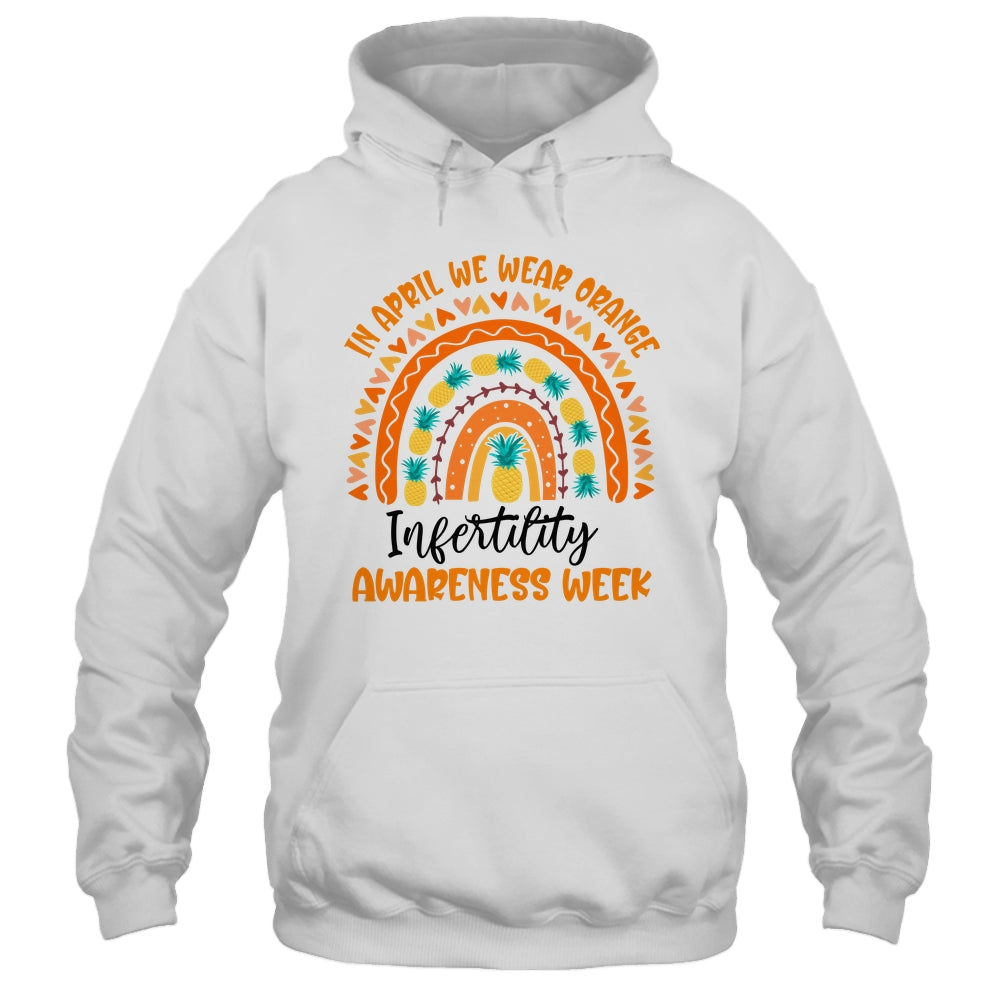 In April We Wear Orange Infertility Awareness Week Rainbow Shirt & Tank Top | siriusteestore