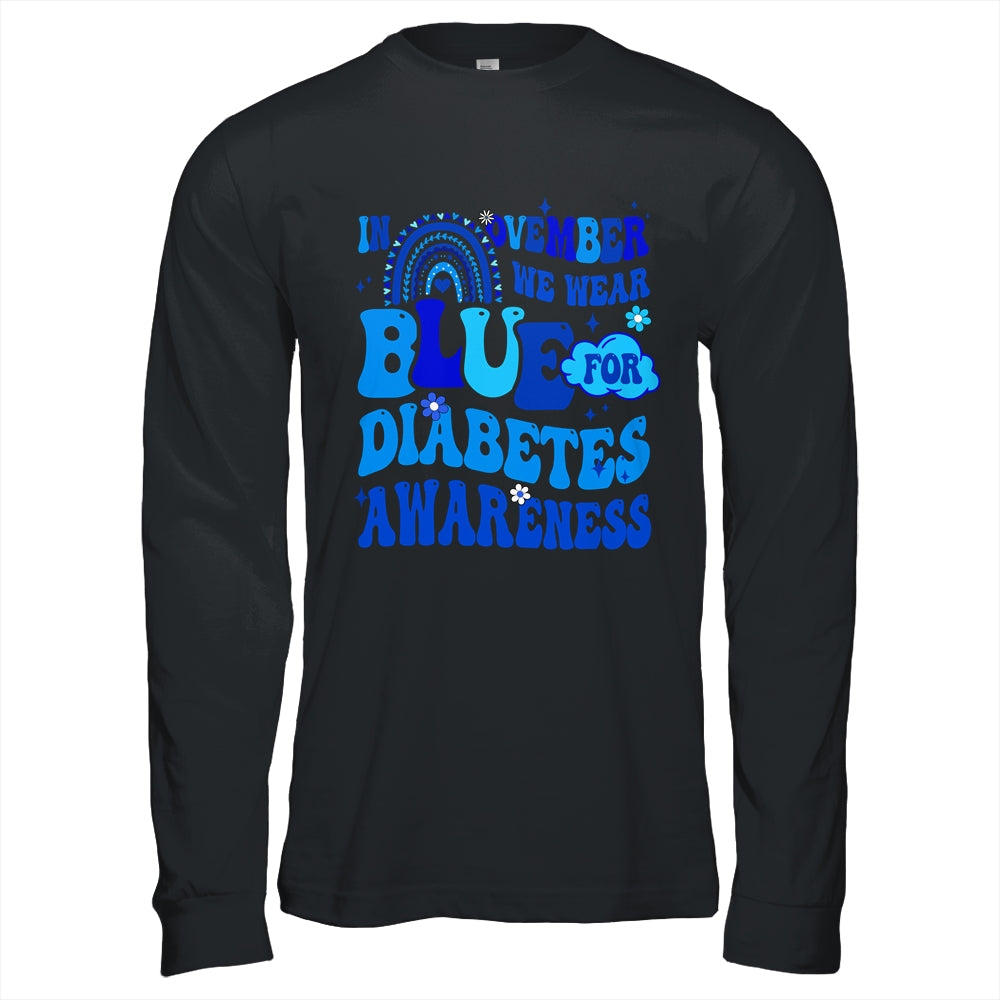 In November We Wear Blue Ribbon Type 1 Diabetes Awareness Shirt & Hoodie | siriusteestore