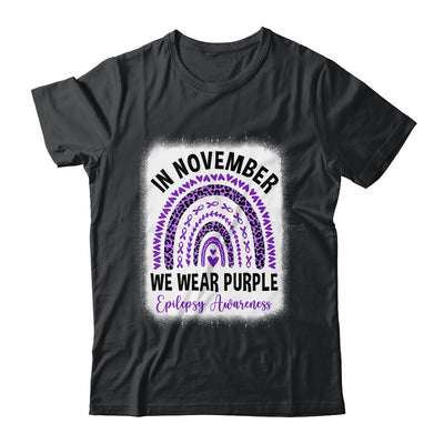 In November We Wear Purple Epilepsy Awareness Month Rainbow Shirt & Hoodie | siriusteestore