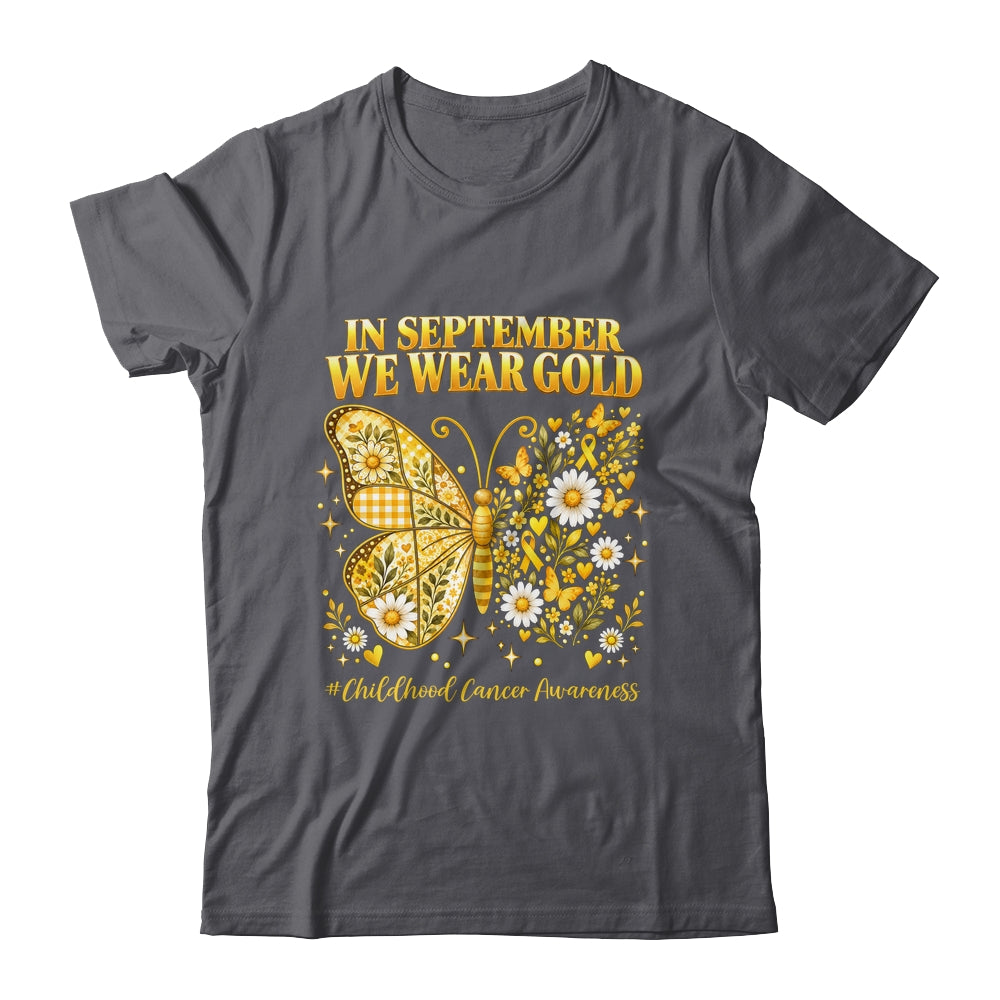 In September We Wear Gold Childhood Cancer Awareness Kids Shirt & Hoodie | siriusteestore
