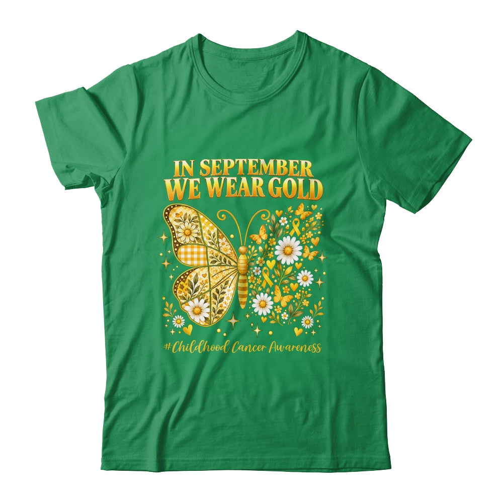 In September We Wear Gold Childhood Cancer Awareness Kids Shirt & Hoodie | siriusteestore