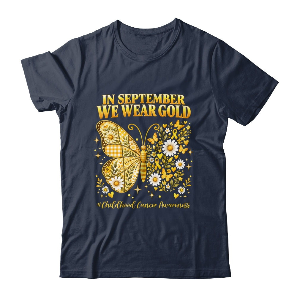 In September We Wear Gold Childhood Cancer Awareness Kids Shirt & Hoodie | siriusteestore