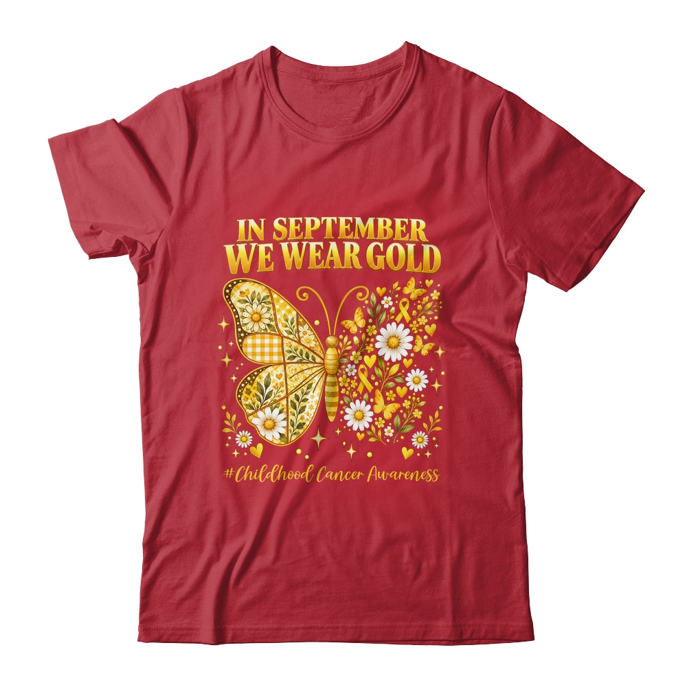 In September We Wear Gold Childhood Cancer Awareness Kids Shirt & Hoodie | siriusteestore