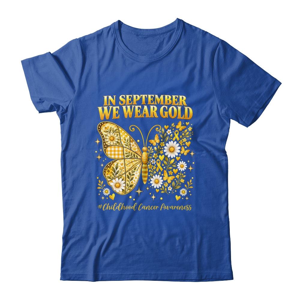 In September We Wear Gold Childhood Cancer Awareness Kids Shirt & Hoodie | siriusteestore