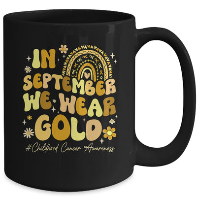 In September We Wear Gold Childhood Cancer Awareness Pediatric Mug | siriusteestore