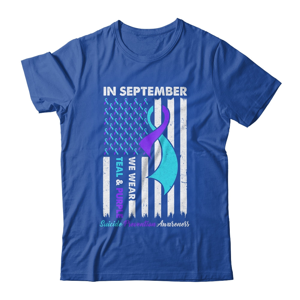 In September Wear Teal Purple Suicide Prevention Awareness Shirt & Hoodie | siriusteestore
