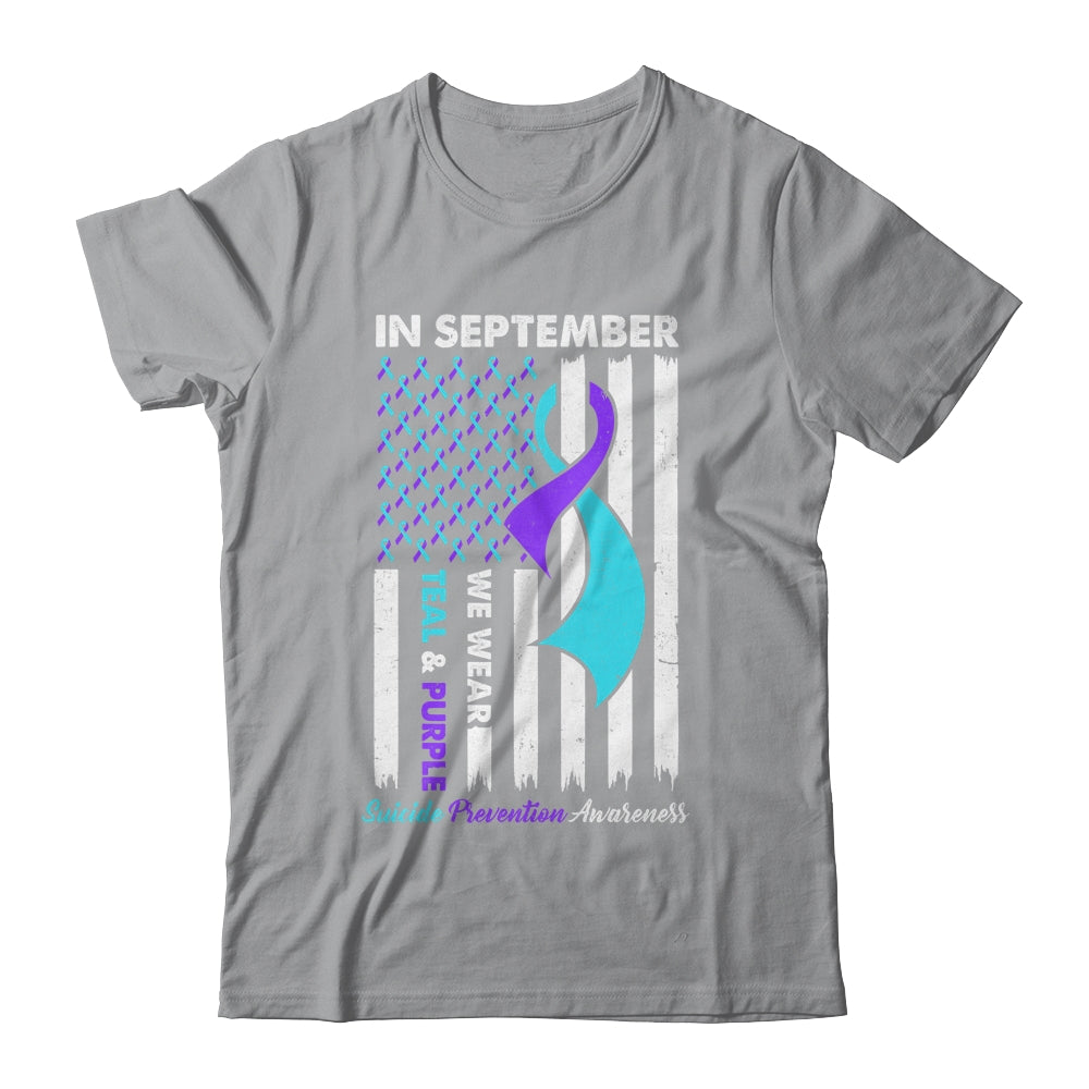 In September Wear Teal Purple Suicide Prevention Awareness Shirt & Hoodie | siriusteestore