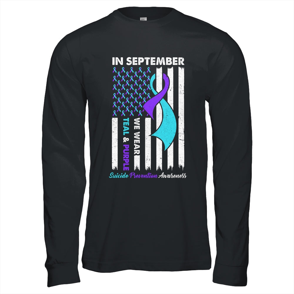 In September Wear Teal Purple Suicide Prevention Awareness Shirt & Hoodie | siriusteestore