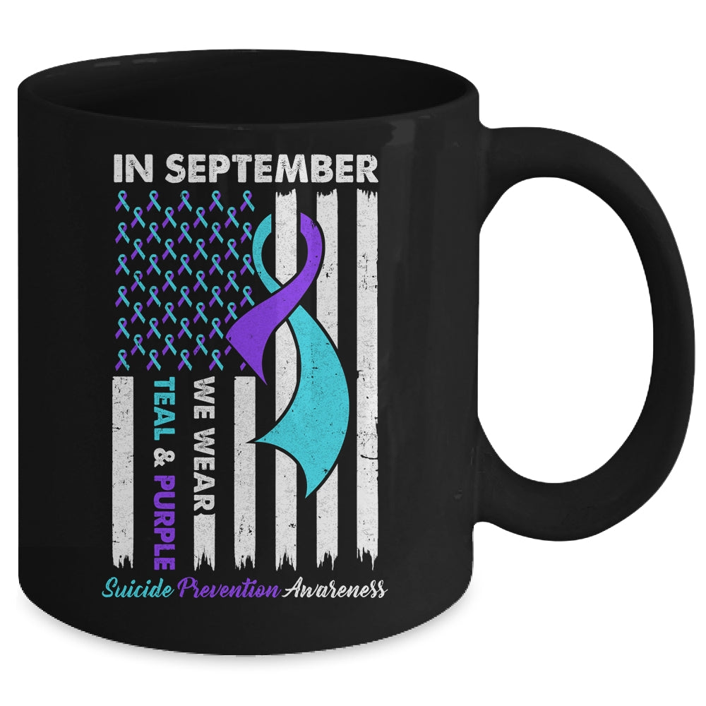 In September Wear Teal Purple Suicide Prevention Awareness Mug | siriusteestore