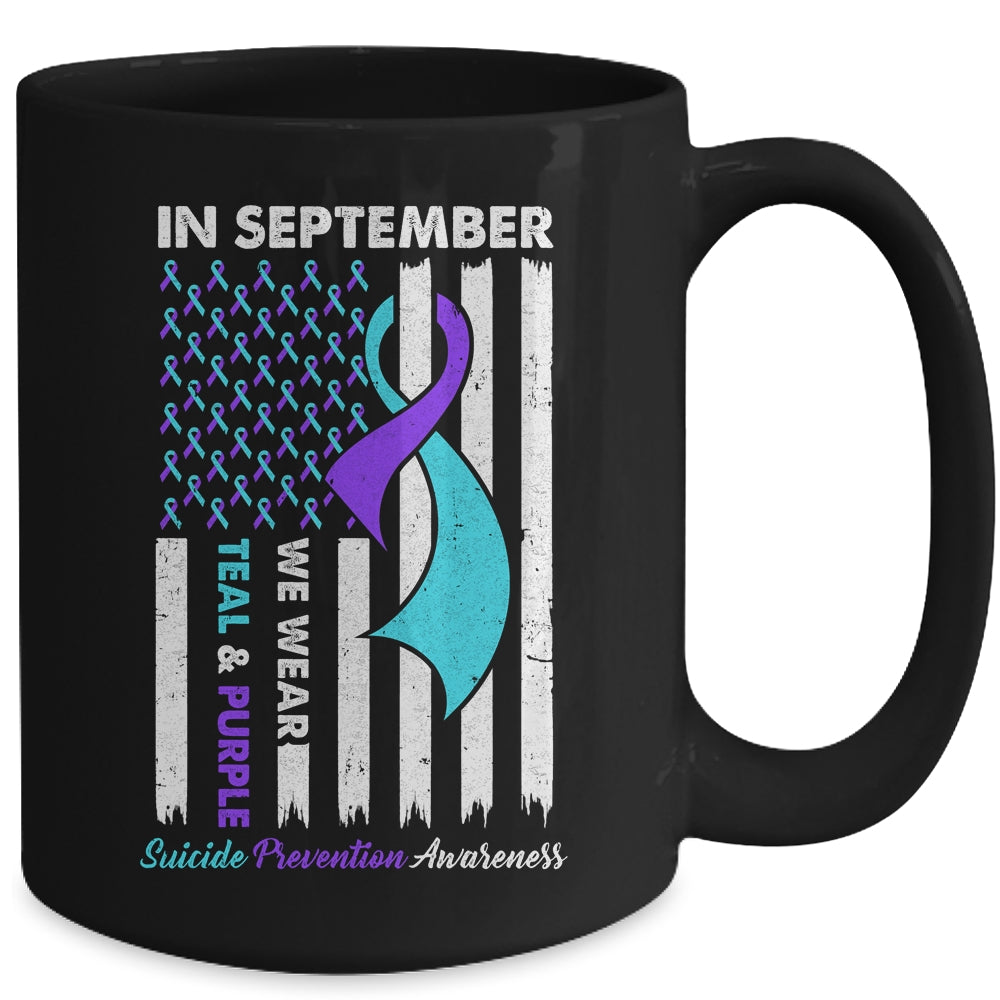 In September Wear Teal Purple Suicide Prevention Awareness Mug | siriusteestore
