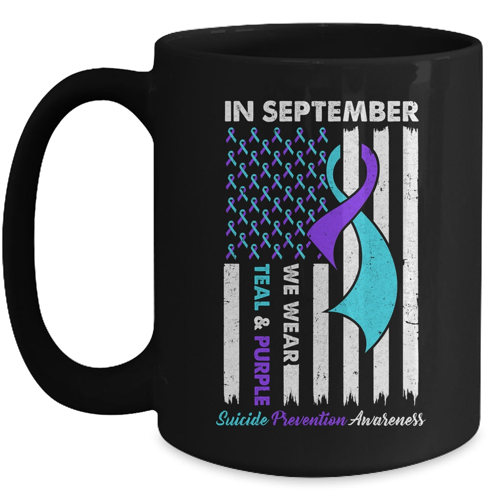 In September Wear Teal Purple Suicide Prevention Awareness Mug | siriusteestore