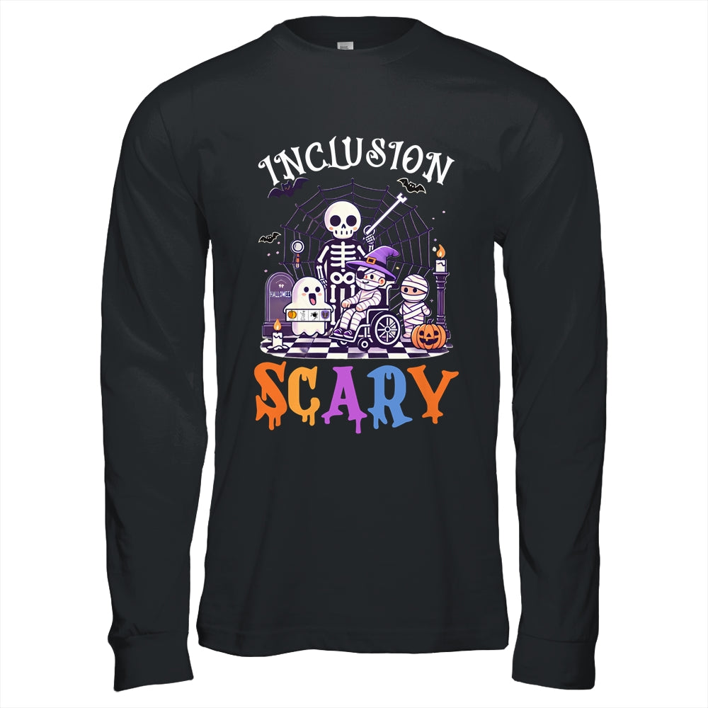 Inclusion Isn't Scary SLP Halloween Sped Teacher Skeleton Shirt & Hoodie | siriusteestore