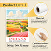 Indiana Travel Print Poster Nature Hoosier State Scenic View Souvenir Wall Art Landscape Painting Picture For Home Room Living Room Bedroom Decor Unframed | siriusteestore