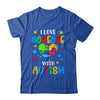 Infinity Heart Autism Awareness Love Needs No Words Tie Dye Shirt & Tank Top | siriusteestore