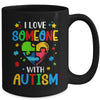 Infinity Heart Autism Awareness Love Needs No Words Tie Dye Mug | siriusteestore