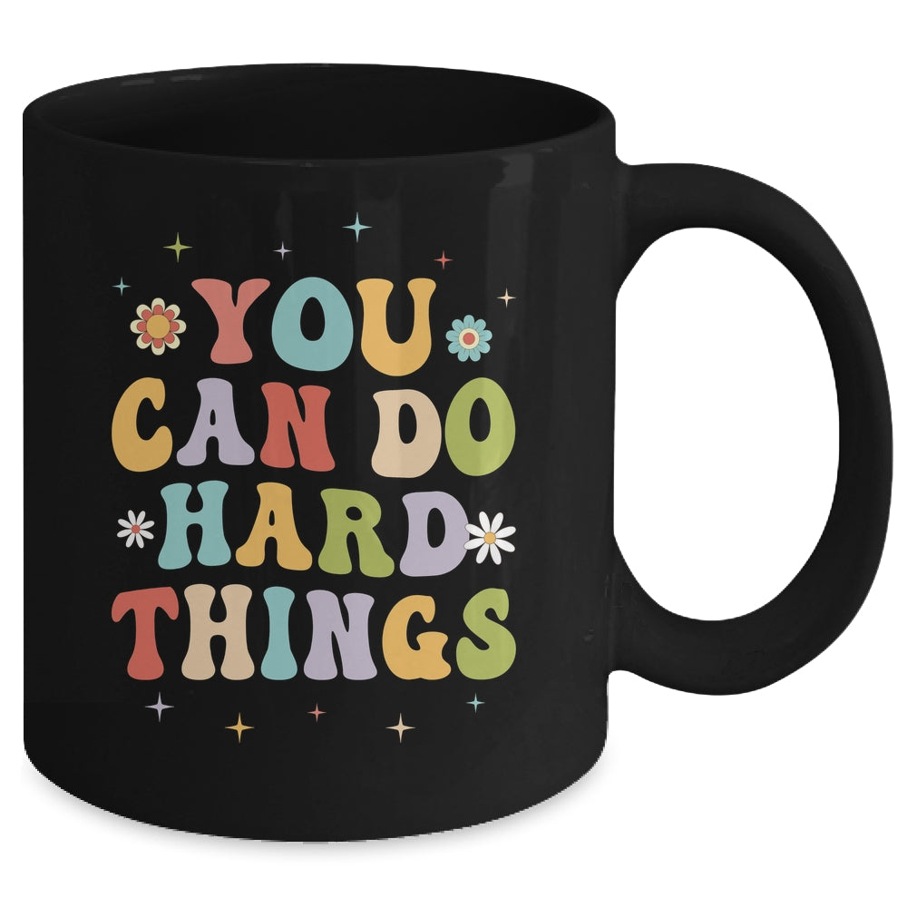 Inspirational Womens Graphics You Can Do Hard Things Mug | siriusteestore
