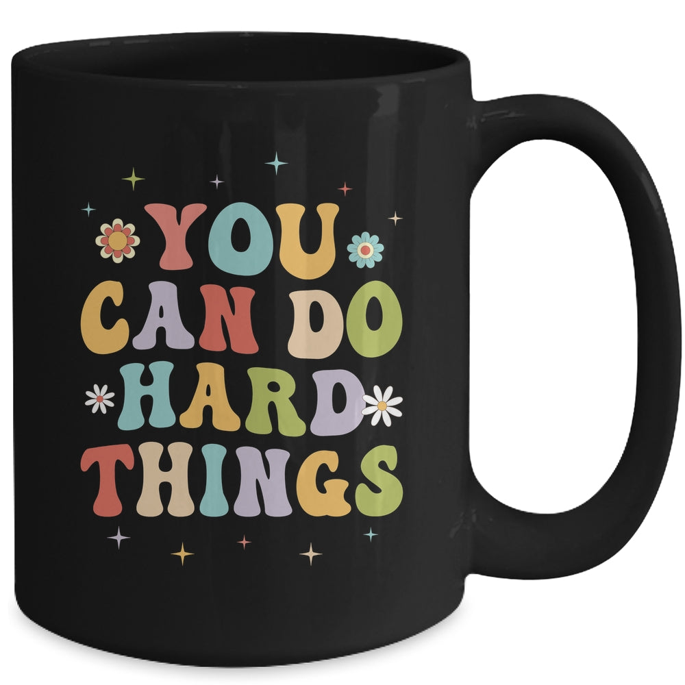 Inspirational Womens Graphics You Can Do Hard Things Mug | siriusteestore