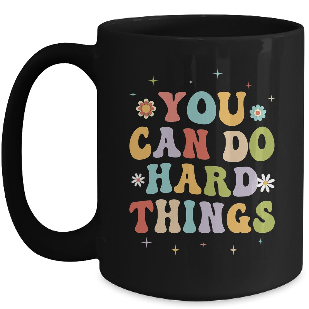 Inspirational Womens Graphics You Can Do Hard Things Mug | siriusteestore