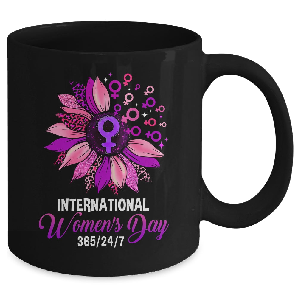 International Womens Day 2023 Gender Equality Sunflower Mug | siriusteestore