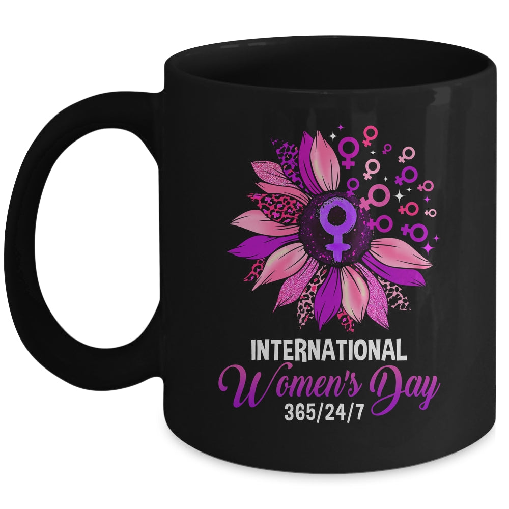 International Womens Day 2023 Gender Equality Sunflower Mug | siriusteestore