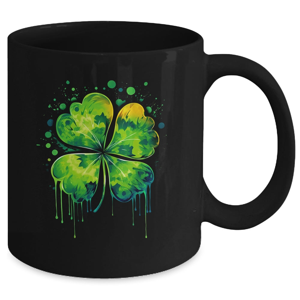 Irish Shamrock Tie Dye Happy St Patrick's Day For Men Women Mug | siriusteestore