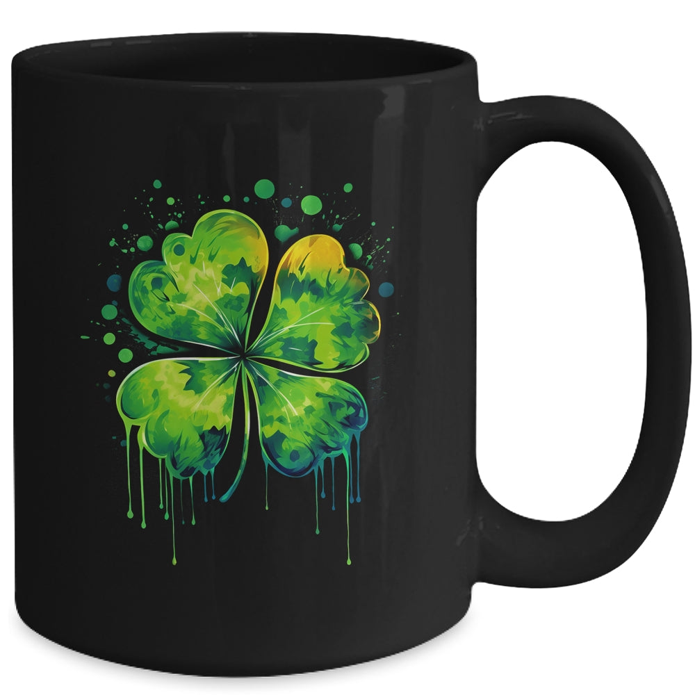 Irish Shamrock Tie Dye Happy St Patrick's Day For Men Women Mug | siriusteestore