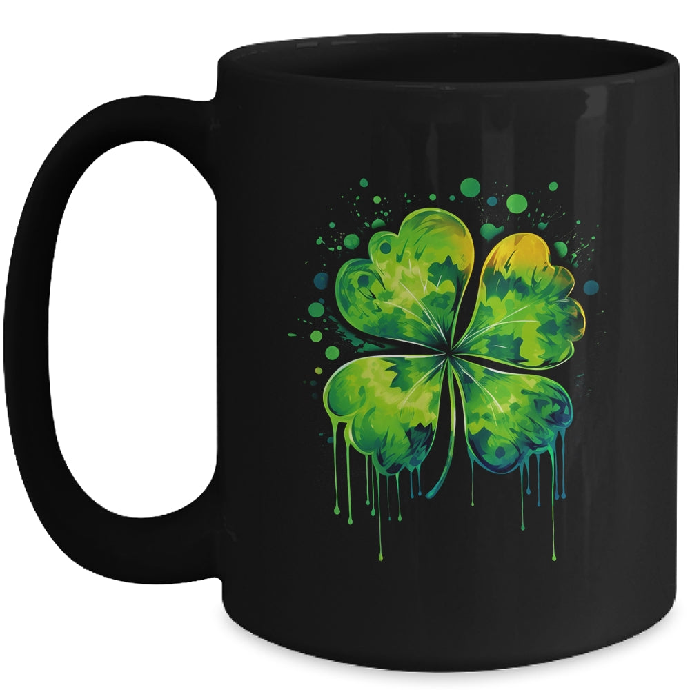 Irish Shamrock Tie Dye Happy St Patrick's Day For Men Women Mug | siriusteestore