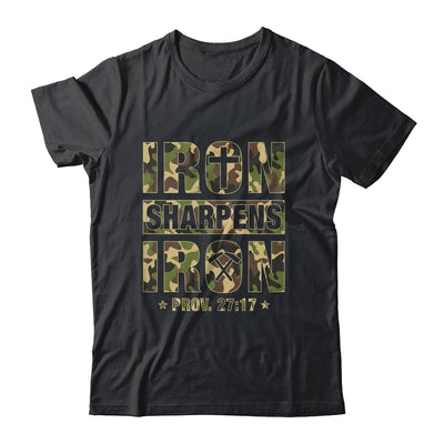 Iron Sharpens Iron Christian Men Camo Scripture Gym Workout Shirt & Hoodie | siriusteestore