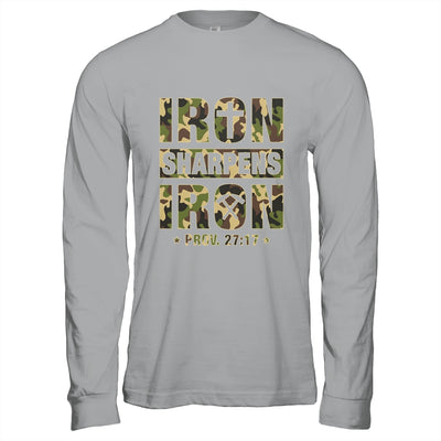 Iron Sharpens Iron Christian Men Camo Scripture Gym Workout Shirt & Hoodie | siriusteestore