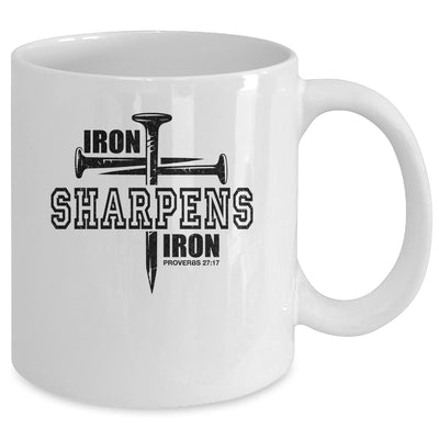 Iron Sharpens Iron Faith Jesus Christian Bible Verse Mug | siriusteestore