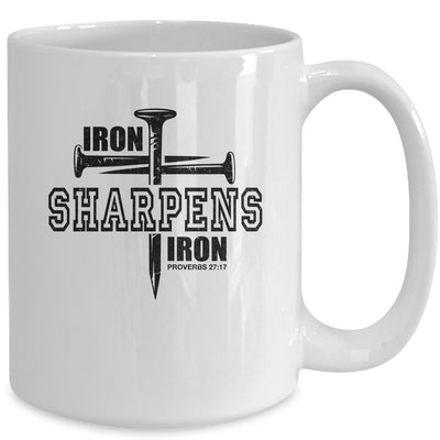 Iron Sharpens Iron Faith Jesus Christian Bible Verse Mug | siriusteestore
