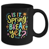 Is It Spring Break Yet Floral Pattern Teacher Vacation Trip Mug | siriusteestore