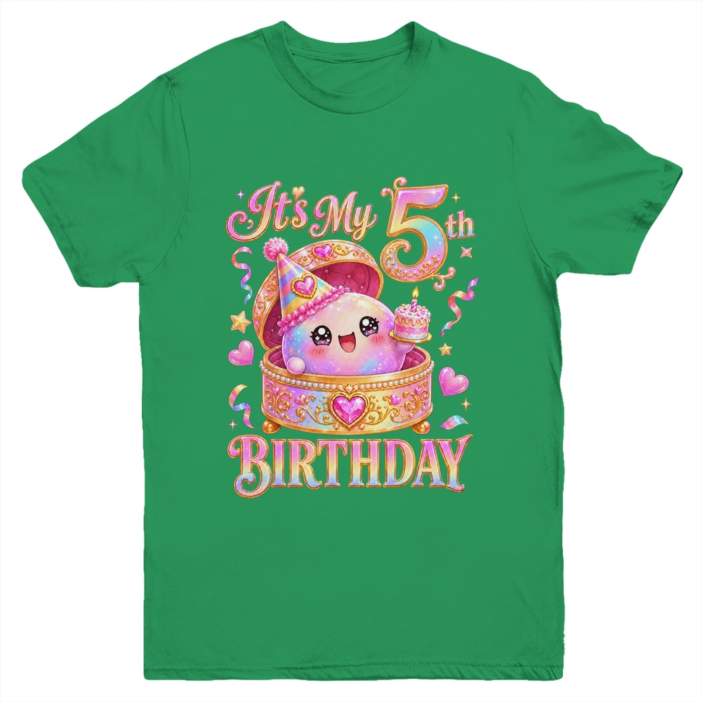 It'S My 5Th Birthday Girl Dumpling Kawaii Anime 5 Year Old Youth Shirt | siriusteestore