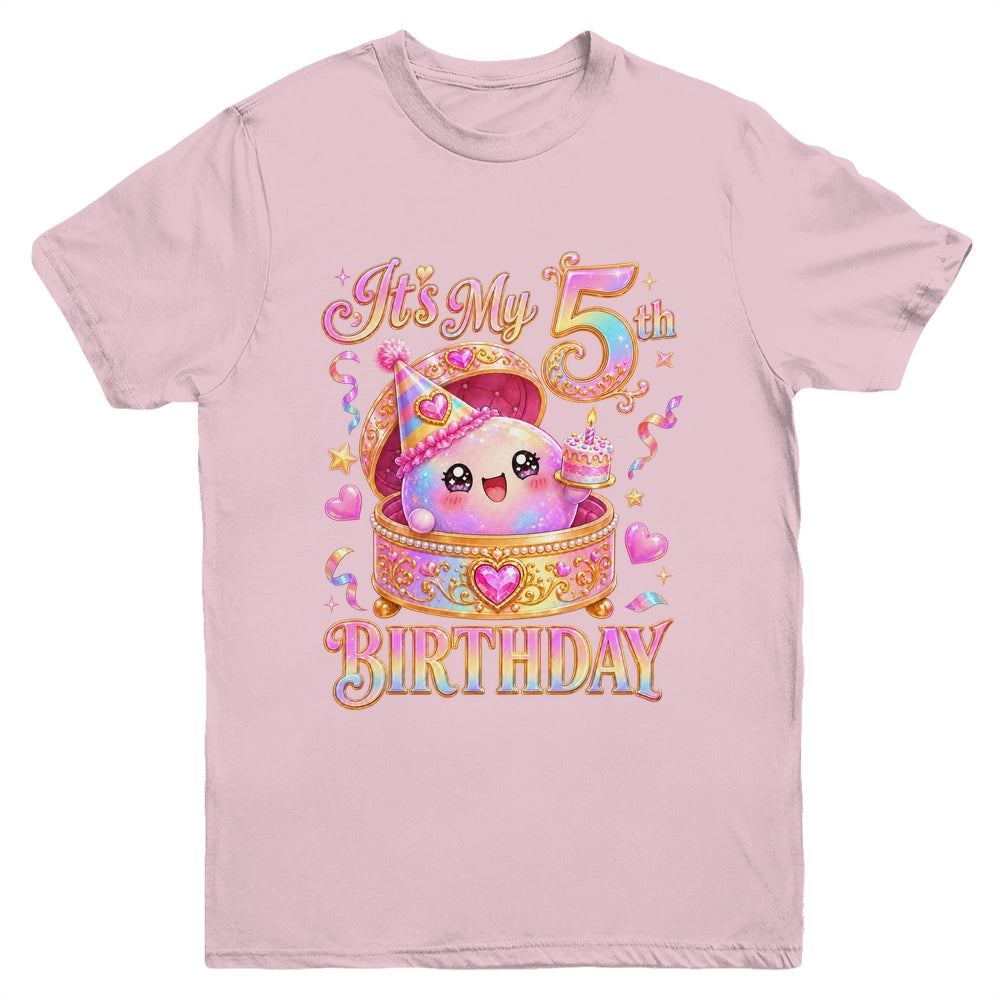 It'S My 5Th Birthday Girl Dumpling Kawaii Anime 5 Year Old Youth Shirt | siriusteestore