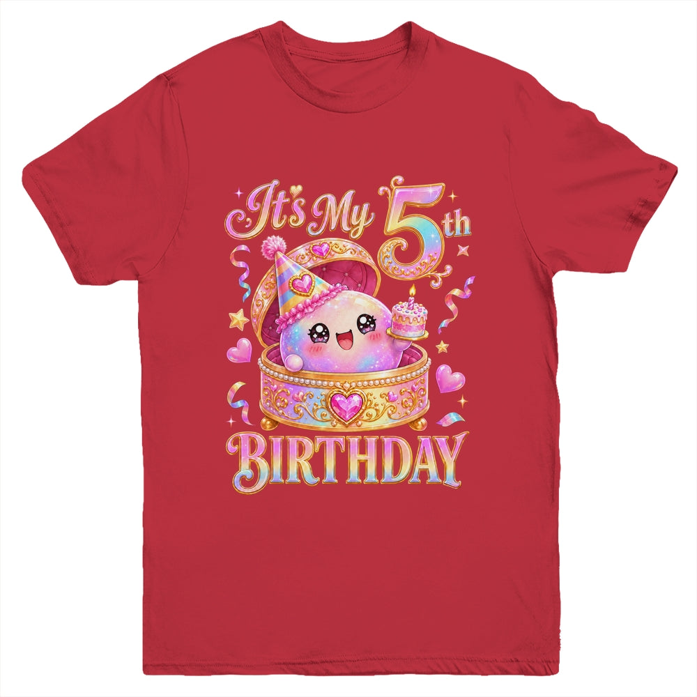 It'S My 5Th Birthday Girl Dumpling Kawaii Anime 5 Year Old Youth Shirt | siriusteestore